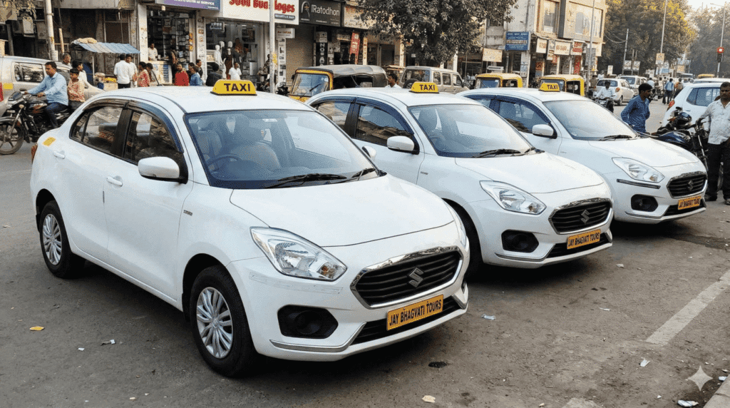 cab service from Surat to Ahmedabad airport taxi service from Surat to Mumbai airport intercity taxi near Surat railway station